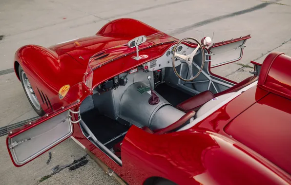 Maserati, 1957, ретро автомобили, единственный экземпляр, retro cars, Maserati 200SI, the only instance, Fantuzzi