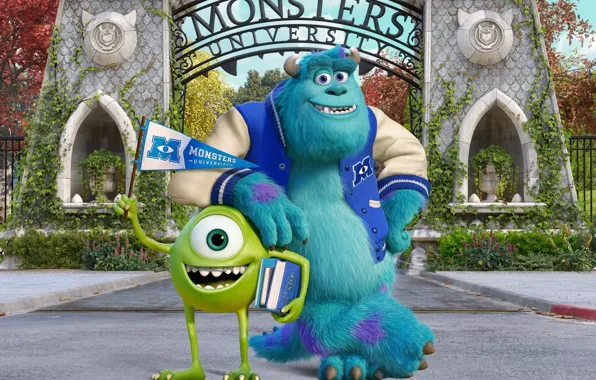 Картинка монстры, Monsters University, Университет монстров