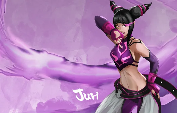 Картинка девушка, art, Street Fighter, juri