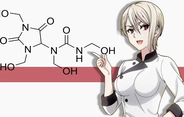 Big, anime, red eyes, pretty, manga, japanese, oppai, bishojo