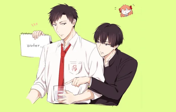 Аниме, арт, парни, братья, Gekkan Shoujo Nozaki-kun, Нозаки автор сёдзе-манги
