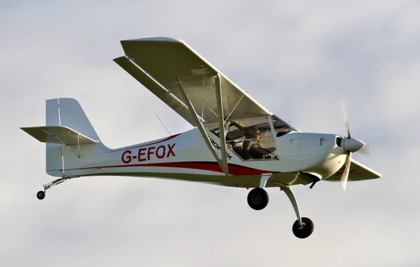 Картинка небо, легкий, самолёт, одномоторный, двухместный, Aeropro Eurofox 912