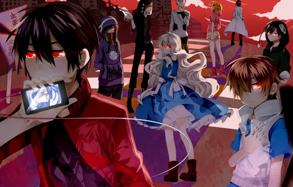 Аниме, арт, Kagerou Project, Проект "знойный Туман", Проект Знойный туман