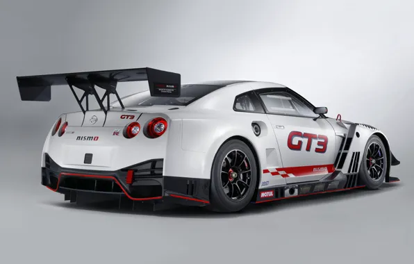 GTR, Nissan, GT-R, гоночное авто, вид сзади, GT3, 2018, Nismo