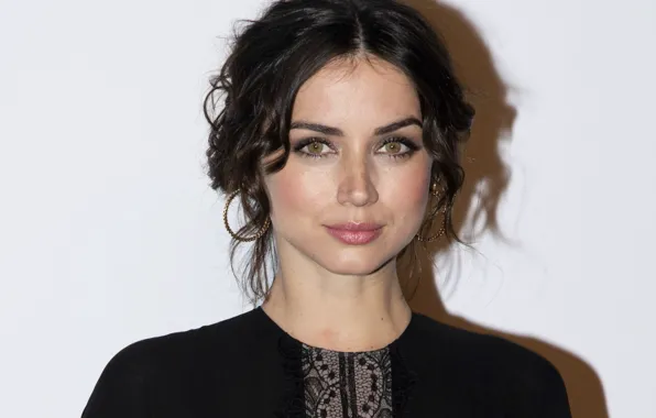 Взгляд, макияж, актриса, hair, Ana de Armas, Ана де Армас, Ana De Armas