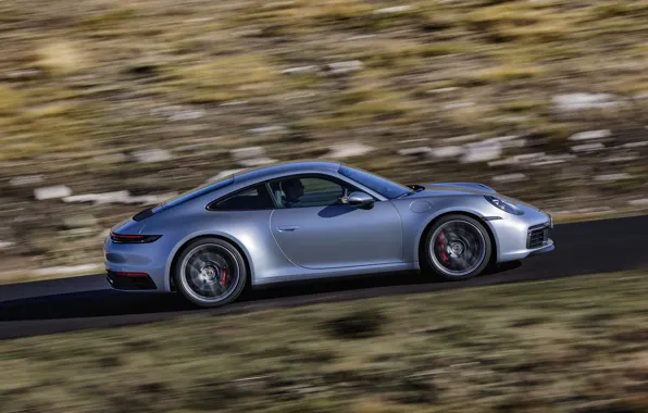 Купе, скорость, 911, Porsche, Carrera 4S, 992, 2019