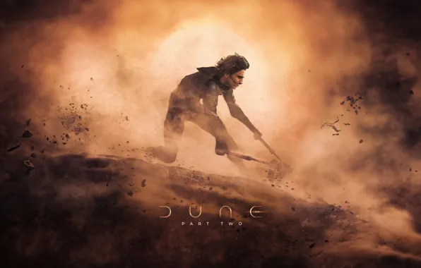 Постер, Тимоти Шаламе, Paul Atreides, Timothée Chalamet, Дюна 2, Dune 2