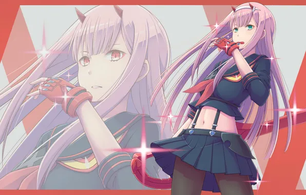 Девушка, косплей, Kill La Kill, Darling In The Frankxx, Милый во Франксе, Круши кромсай