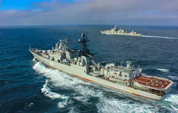 Корабли, боевые, Североморск, Маршал Устинов