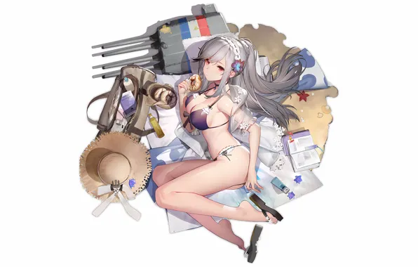 Girl, sexy, ass, cleavage, long hair, boobs, anime, beautiful