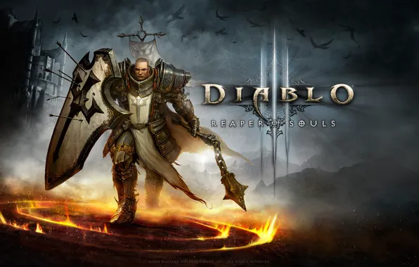 Blizzard, art, crusader, Diablo3, reaper of souls