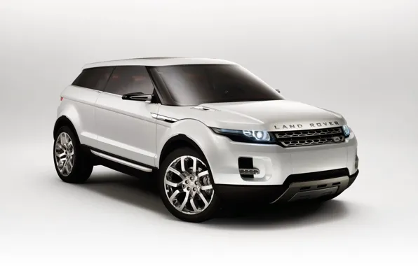 Картинка белый, концепт-кар, Land Rover, LRX