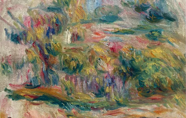 Картина, ПЕЙЗАЖ, 1919, Пьер Огюст Ренуар, Pierre Auguste Renoir