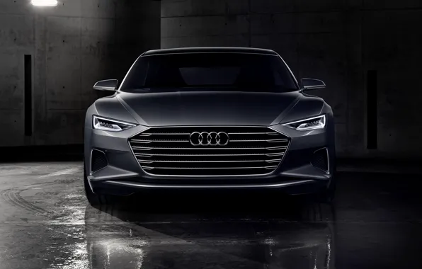 Картинка Concept, свет, Audi, купе, спереди, Coupe, 2014, Prologue