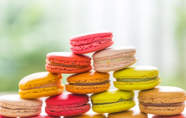 Печенье, cake, десерт, сладкое, sweet, macarons, миндальное