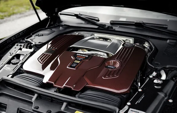Brabus, спортивное купе, под капотом, Mercedes-AMG, 2025, Mercedes-AMG GT 63 S E Performance, черный кузов, …