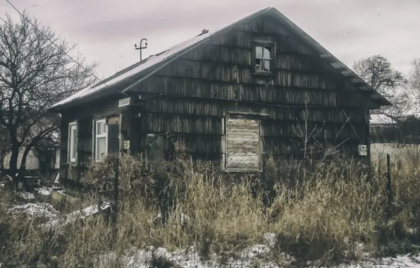 Зима, снег, дом, house, winter, snow, Донецк, Донецкая Народная Республика