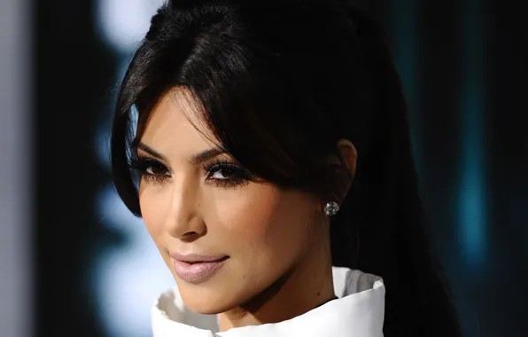 Взгляд, модель, актриса, брюнетка, Kim Kardashian