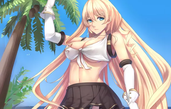 Girl, sexy, lingerie, pantsu, cleavage, panties, long hair, boobs