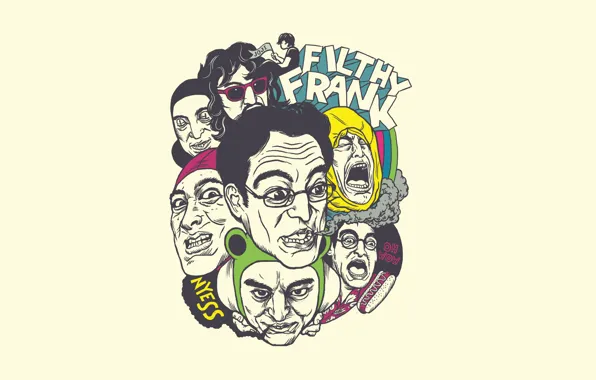 Wallpaper, Minimalism, Filthy Frank, Salamander Man, Pink Guy, Chin Chin