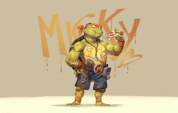 Teenage mutant ninja turtles, TMNT, michelangelo