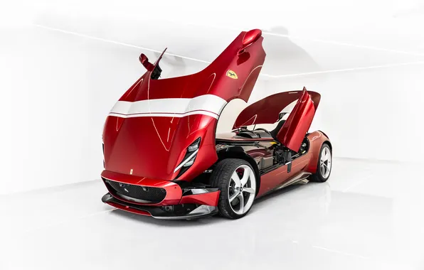 Феррари, Ferrari, суперкар, supercar, единственный экземпляр, 2020, Ferrari Monza SP1, Monza SP1