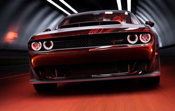 Авто, Игра, Машина, Dodge, Challenger, Game Art, Mikhail Sharov, Forza Horizon 4