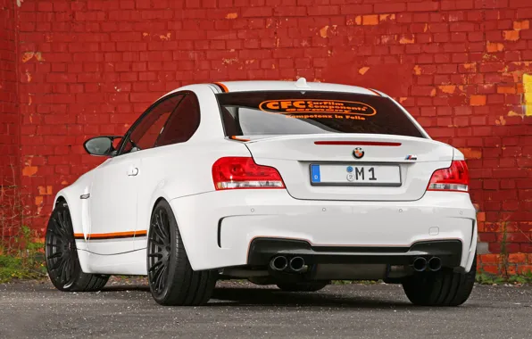 BMW, Coupe, White, 1 Series, Rear, E82, APP Europe