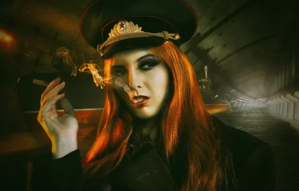 Картинка woman, russia, navy, composite, officer, Stranger in Balaklava