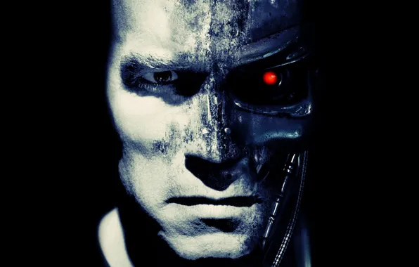 Картинка робот, терминатор, Арнольд Шварценеггер, Terminator, t-800, Arnold Schwarzenegger