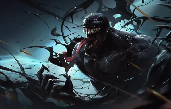 Арт, щупальца, Веном, Venom, симбиот