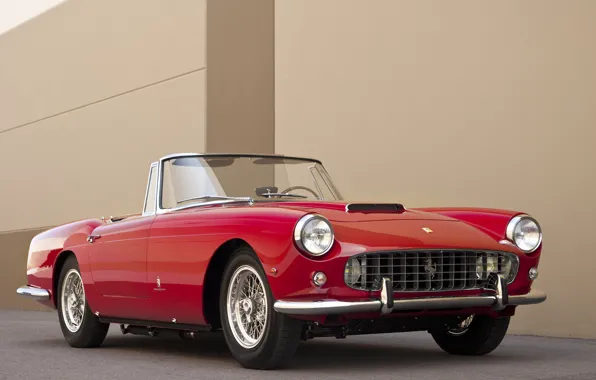 Ретро, Ferrari, Red, Car, Автомобиль, 250
