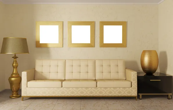 Картинка дизайн, комната, диван, мебель, цвет, лампа, интерьер, подушки