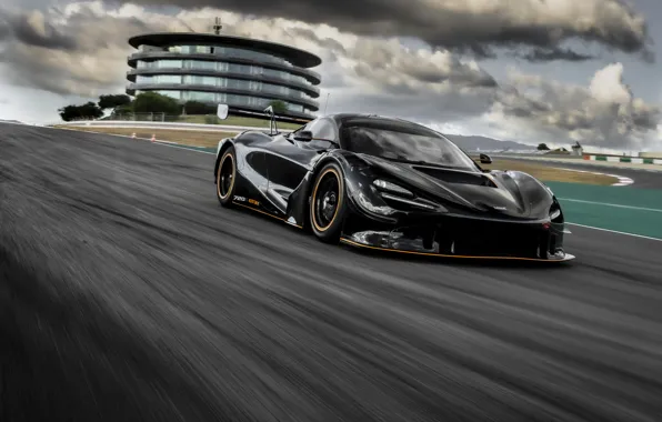 Картинка mclaren, black car, race track, sports cars, 720s gt3x