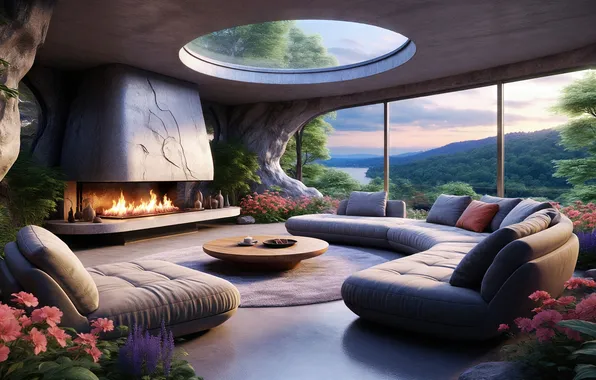 Картинка light, modern, interior, architecture, natural, organic