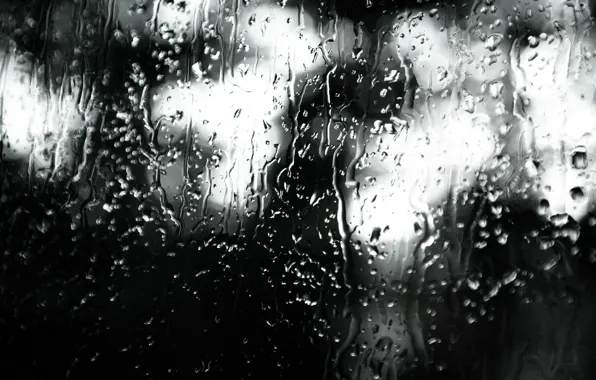 Rain, Reflection, Window, Moody, Indoor, Rainy, Droplets, Colorless
