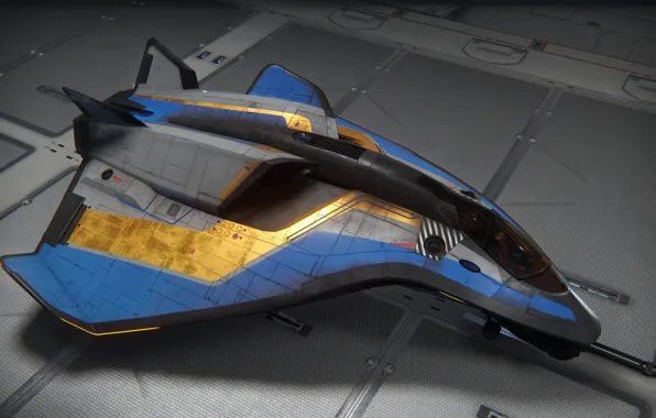 Ангар, звездолет, Star Citizen, Avenger