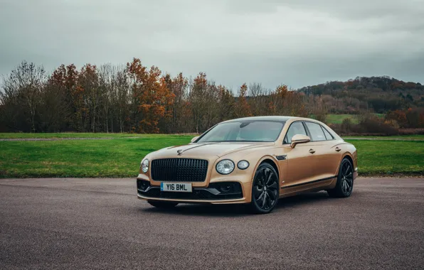 Bentley, стоянка, Flying Spur, 2020, V8, 2021, Flying Spur V8