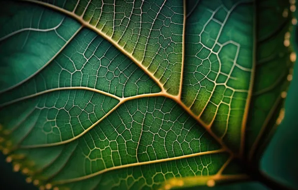 Макро, лист, зеленый, фон, green, texture, background, view