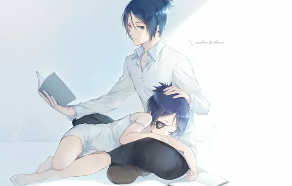 Девушка, аниме, парень, двое, Rokudou Mukuro, Katekyo Hitman REBORN!, Chrome Dokuro