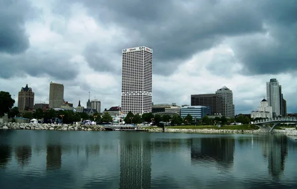Картинка city, город, USA, Wisconsin, Milwaukee