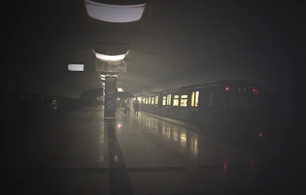 Свет, поезд, Метро, Казань