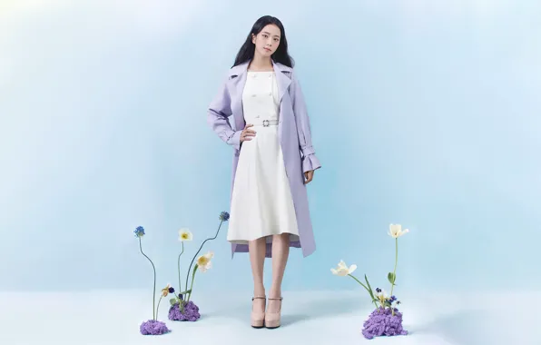 Цветы, обои для рабочего стола, kpop, 16:9, blackpink, блэкпинк, ким джису, kim jisoo