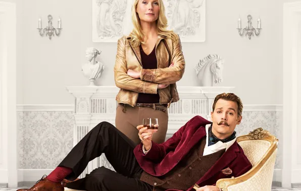 Johnny Depp, cinema, girl, gold, whiskey, art, man, movie