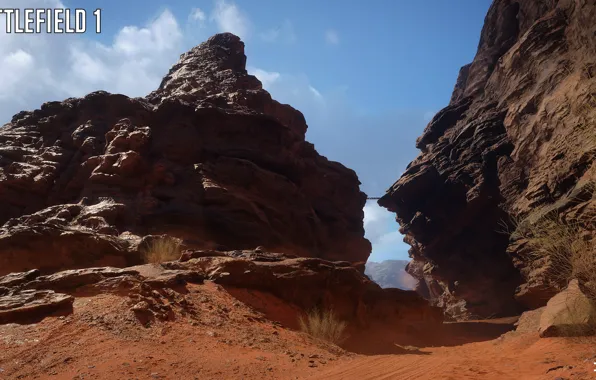 Камни, скалы, пустыня, Battlefield 1, Sinai Desert