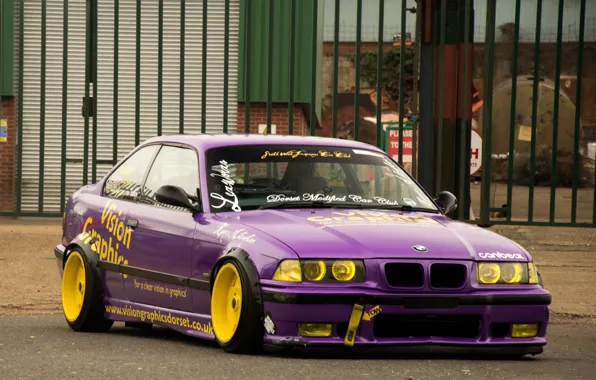 Vision, Tuning, Graphics, Lilac, BMW M3 E36