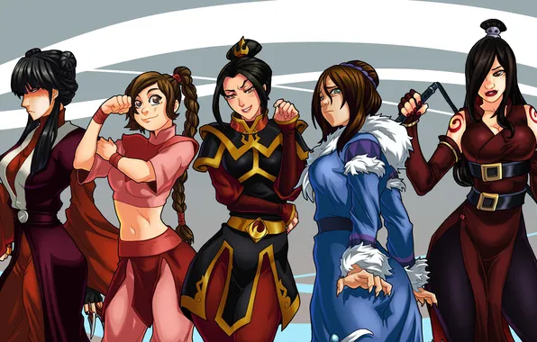 Mai, June, Avatar The Last Airbender, Аватар Легенда об Аанге, Azula, Ty Lee