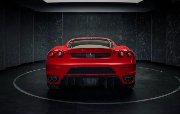 Картинка F430, Ferrari, Ferrari F430, rear