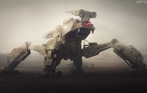 Машина, оружие, Military mech concept