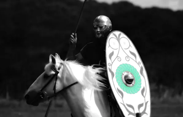 Фон, лошадь, Рим, шлем, мужчина, щит, армии, войска